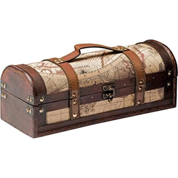 Twine Old World Caja de regalo para botella de vino caja