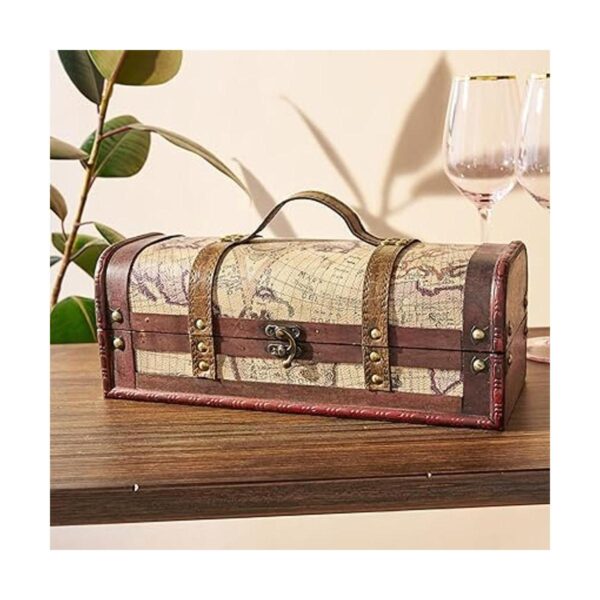 Twine Old World Caja de regalo para botella de vino caja