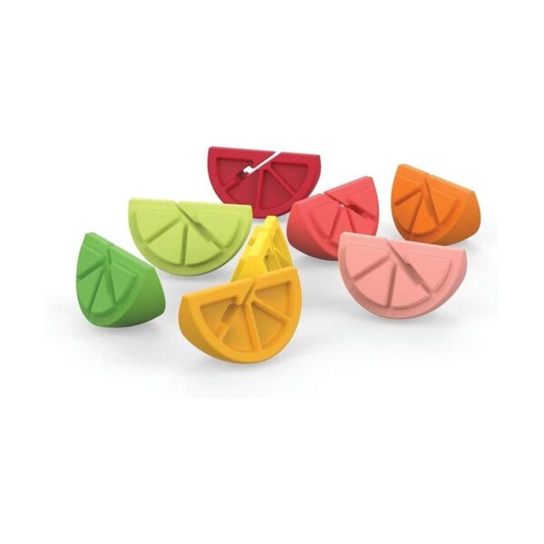 TrueZoo Juego de 8 identificadores de vasos de vidrio con