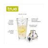True Coctelera de vidrio con recetas de cóctel coctelera_2