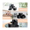 True Candle Paquete de 24 latas de velas negras mate de 4_5