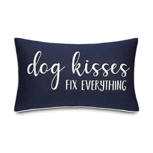 Rudransha Dog Kisses Fix Everything Funda de almohada_4