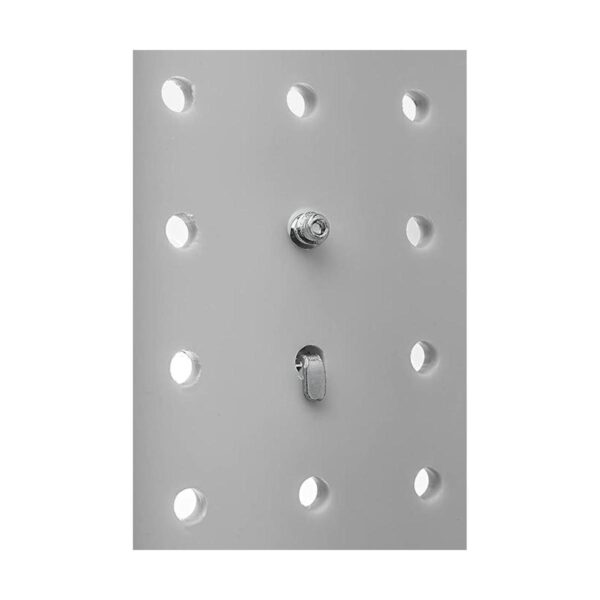 DuraHook Gancho curvado para tablero de clavijas plateado_5