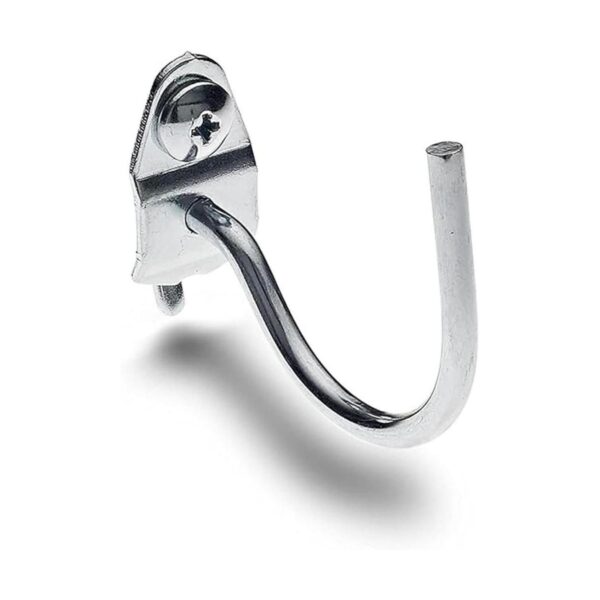 DuraHook Gancho curvado para tablero de clavijas plateado_1
