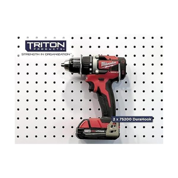 DuraHook Gancho curvado para tablero de clavijas plateado_2
