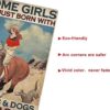 Letrero de metal con texto en inglés Girl Riding A Horse_3