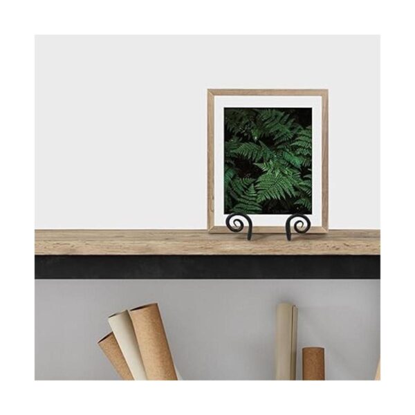 Pequeño de Metal Negro Scroll caballete_3
