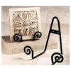 Pequeño de Metal Negro Scroll caballete_4