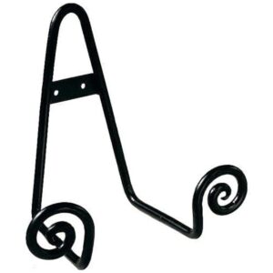 Pequeño de Metal Negro Scroll caballete_1