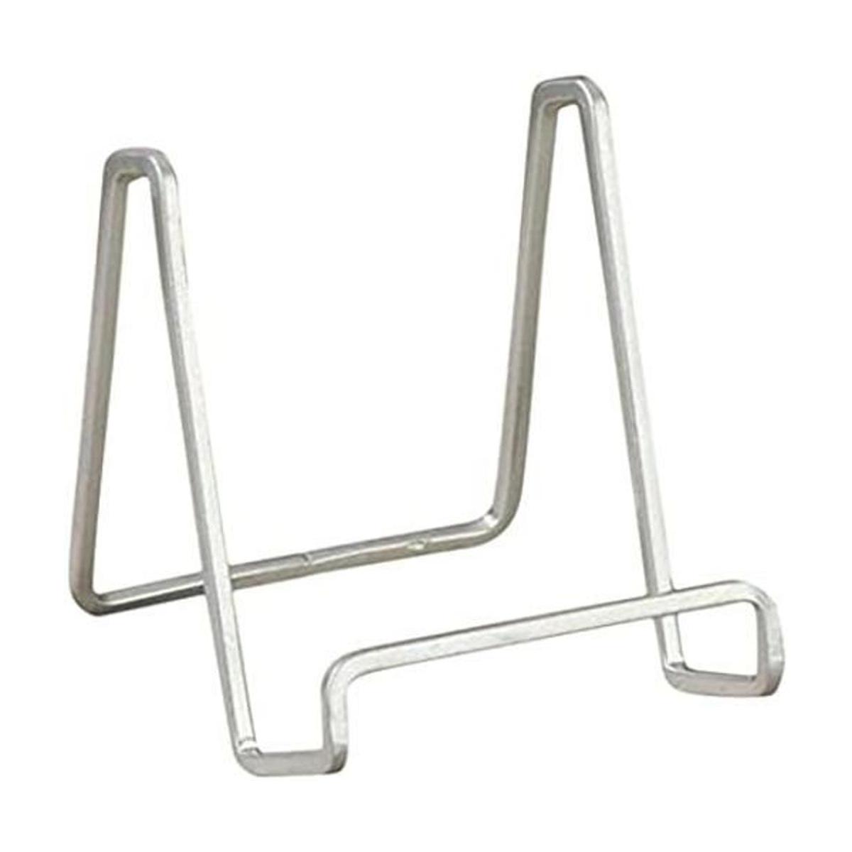 Tripar Soporte de alambre cuadrado plateado de 6 pulgadas