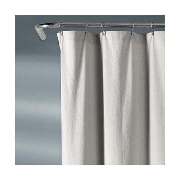 Lush Decor Cortina de ducha de felpilla Chevron gris claro_4