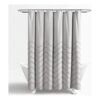 Lush Decor Cortina de ducha de felpilla Chevron gris claro_6