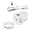 Desk Power Grommet with USB Ports Desktop Outlet Recessed_1