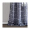 Lush Decor Navy Farmhouse Textured Grommet Sheer Window_5