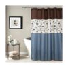 Lush Decor Cortina de ducha Blue Royal Garden Decoración_1