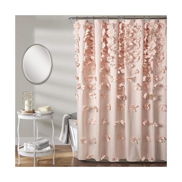 Lush Decor Blush Riley Cortina de ducha Tela_1