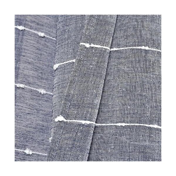 Lush Decor Navy Farmhouse Textured Grommet Sheer Window_3