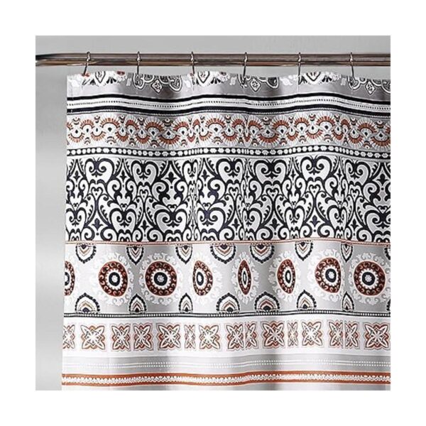 Lush Decor Nesco Cortina de ducha a rayas 72 x 72_2