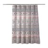 Lush Decor Nesco Cortina de ducha a rayas 72 x 72_5