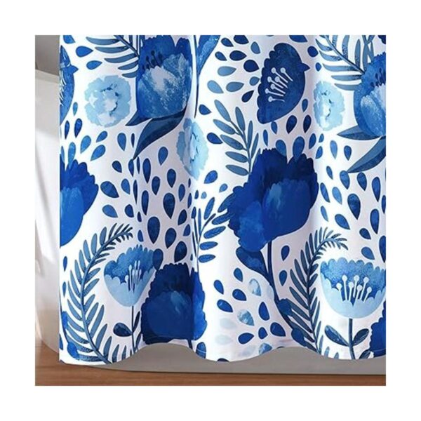 Lush Decor Cortina de ducha Blue Poppy Garden 72 x 72_4