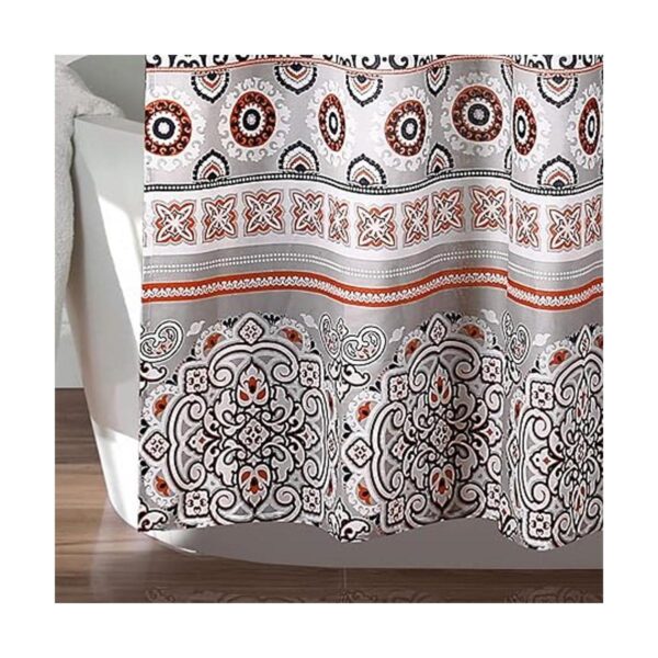 Lush Decor Nesco Cortina de ducha a rayas 72 x 72_4