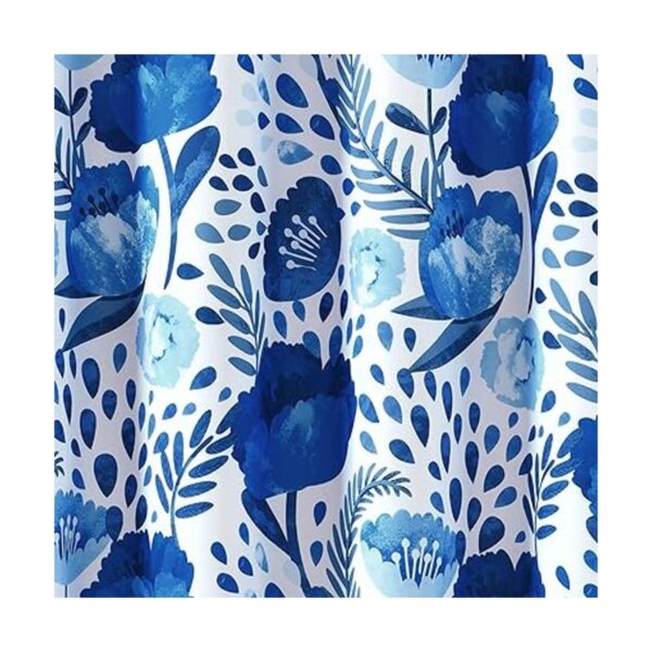 Lush Decor Cortina de ducha Blue Poppy Garden 72 x 72_5