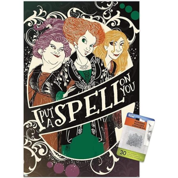 Disney Hocus Pocus Póster de pared con chinchetas_1