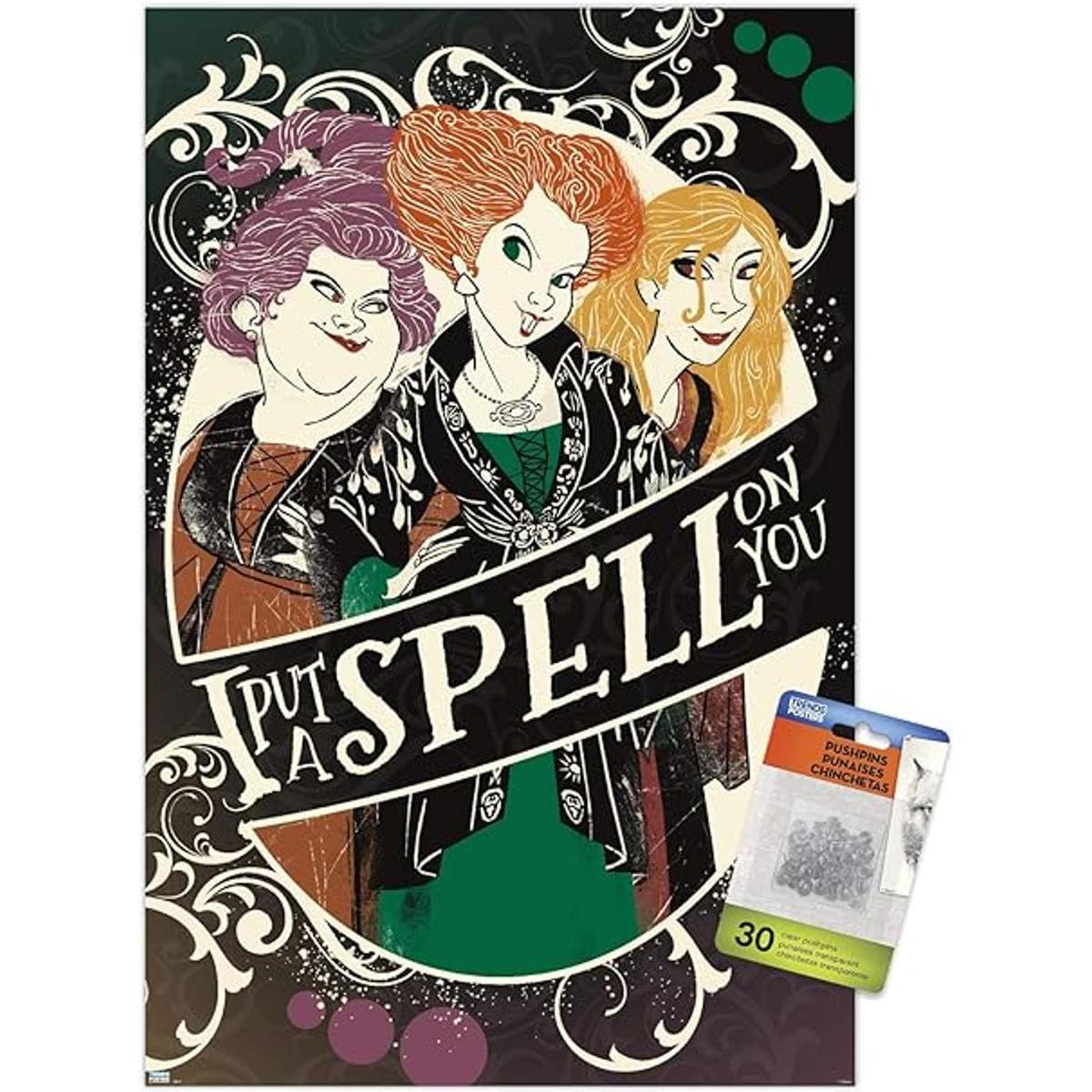 Disney Hocus Pocus Póster de pared con chinchetas
