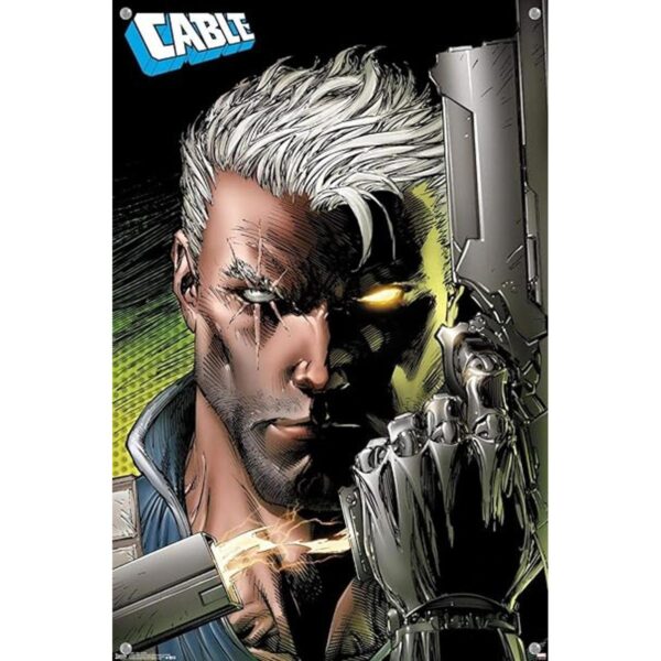 Marvel Comics Póster de pared de perfil de cable con_4