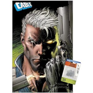 Marvel Comics Póster de pared de perfil de cable con_1