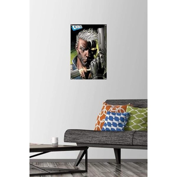 Marvel Comics Póster de pared de perfil de cable con_2