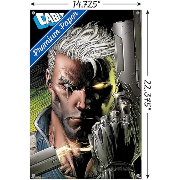 Marvel Comics Póster de pared de perfil de cable con_3