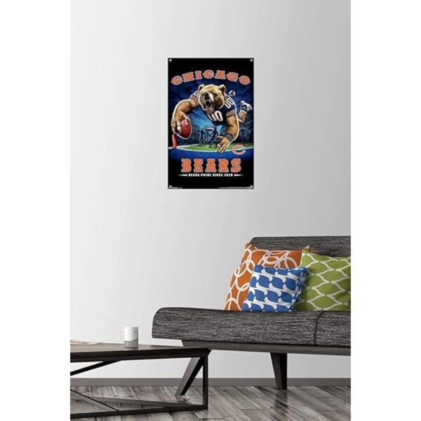 Póster de la NFL Chicago Bears End Zone 17 con pasadores_2
