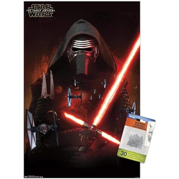 Star Wars The Force Awakens Póster de pared de Kylo Ren_1