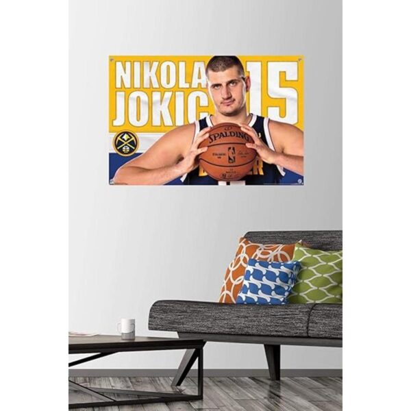 Póster de la NBA Denver Nuggets Nikola Jokic 19 con_2