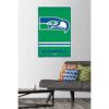 Póster de la NFL Seattle Seahawks Logo retro 15 con_2
