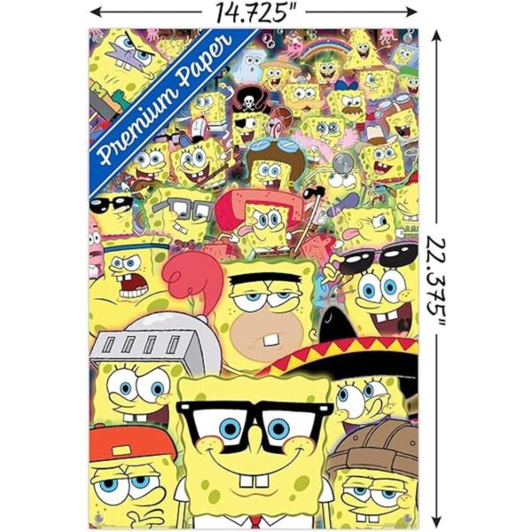 Nickelodeon Bob Esponja Póster de pared con pasadores_3
