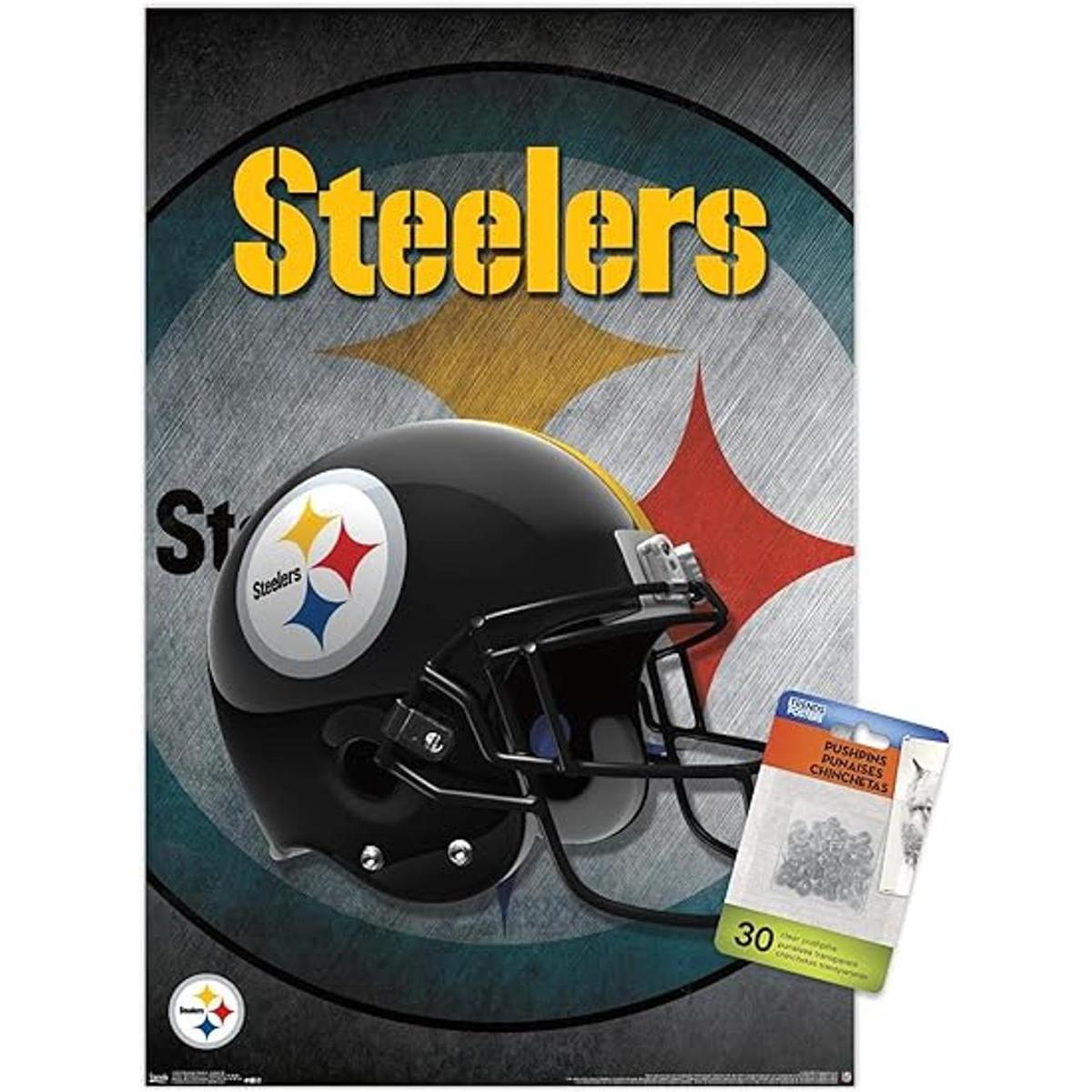 NFL Pittsburgh Steelers Casco 16 Póster de pared con