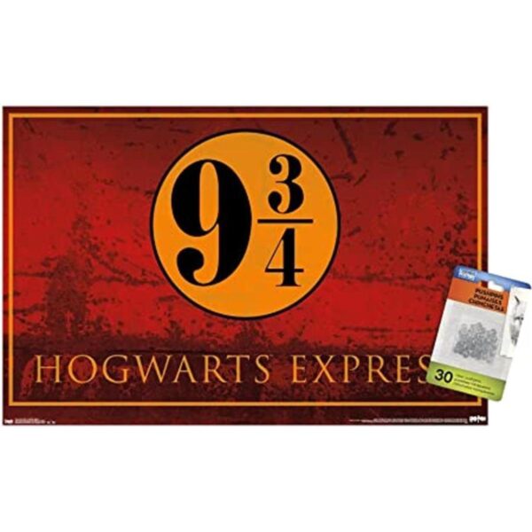 Póster de la pared del mundo mago Harry Potter Hogwarts_1