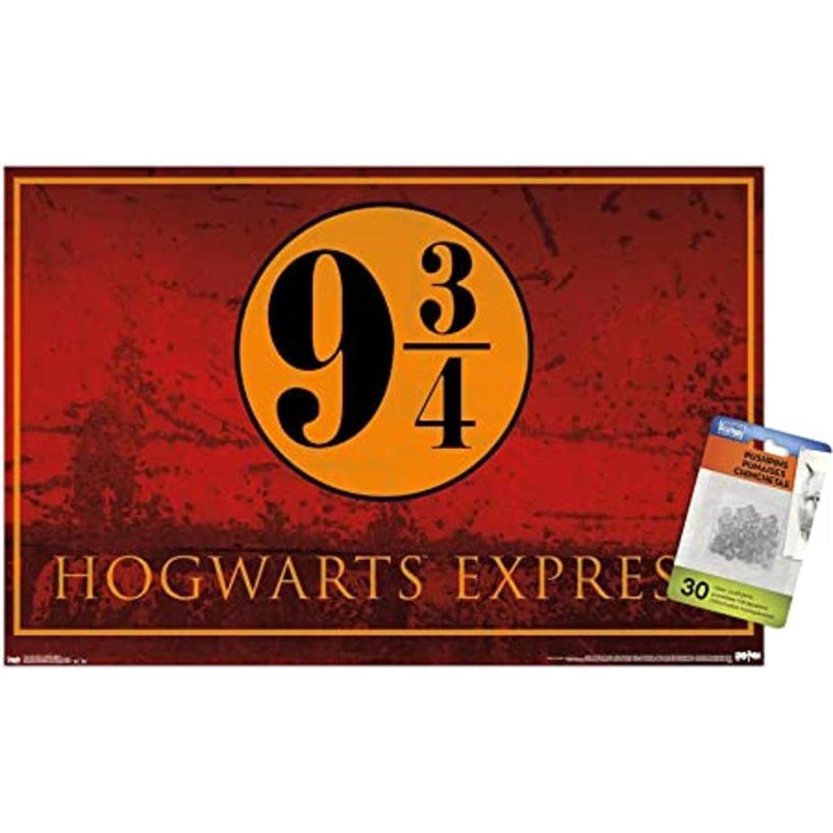 Póster de la pared del mundo mago Harry Potter Hogwarts