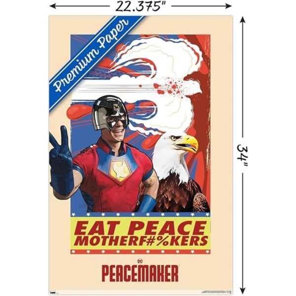 DC Comics TV Peacemaker Póster de pared Eat Peace_3