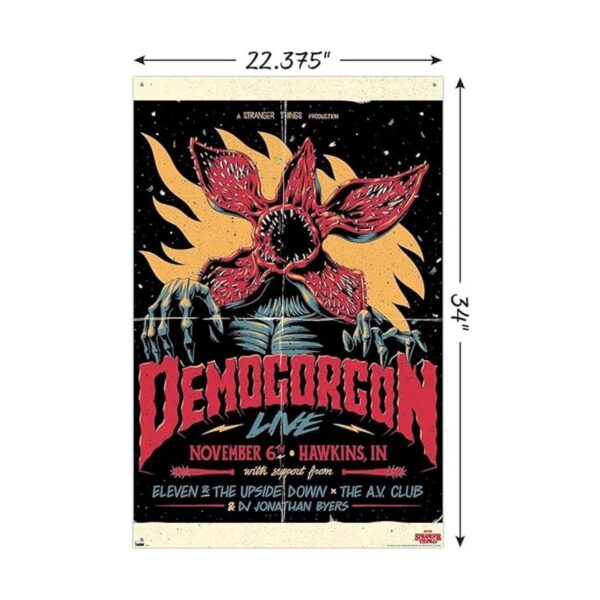 Póster de pared de Netflix Stranger Things Demogorgon_3