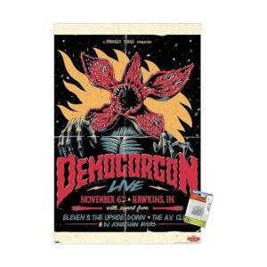 Póster de pared de Netflix Stranger Things Demogorgon_1