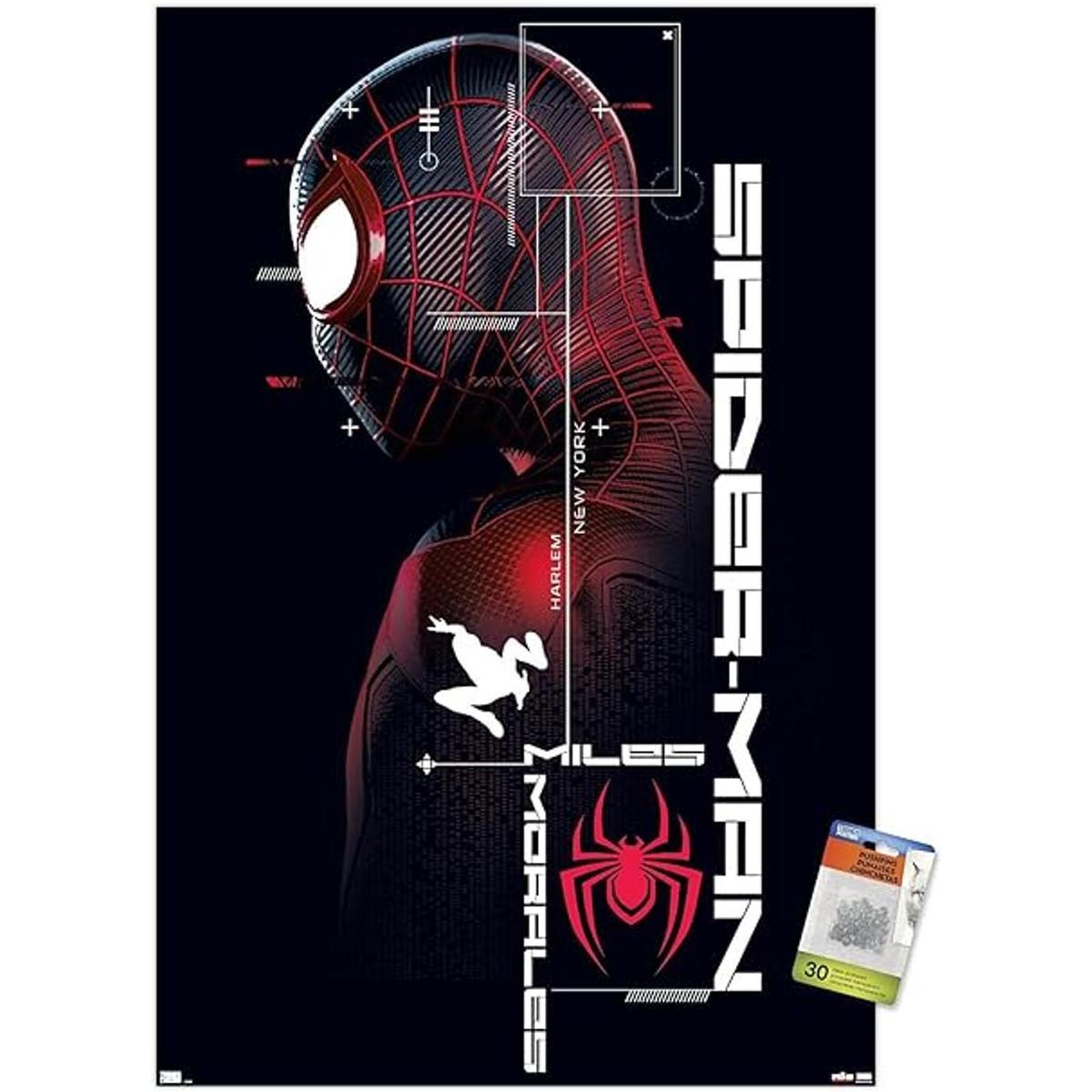Póster de pared de Miles Morales de Marvels SpiderMan