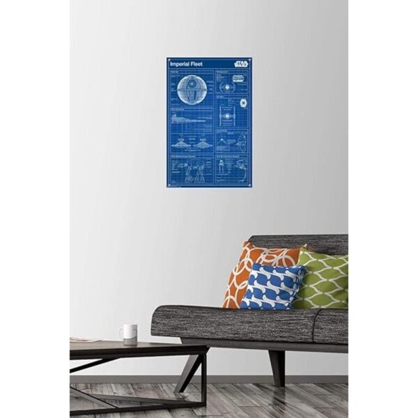 Star Wars Saga Póster de pared con diseño imperial_2