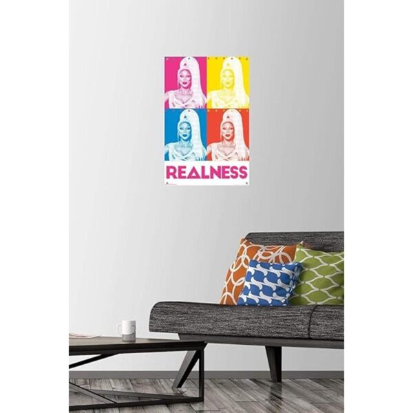 RuPaul Realness Wall Poster with Push Pins_2