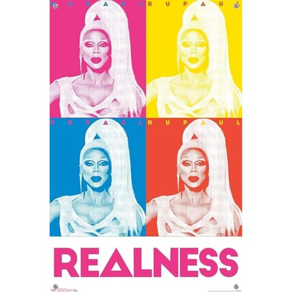 RuPaul Realness Wall Poster with Push Pins_4