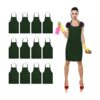 TRENDBOX Total de 12 piezas de color verde bosque tamaño