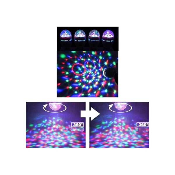 TrendBox Juego de 4 bombillas LED giratorias de 3 W E27_2