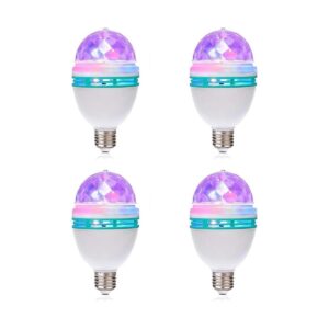 TrendBox Juego de 4 bombillas LED giratorias de 3 W E27_1